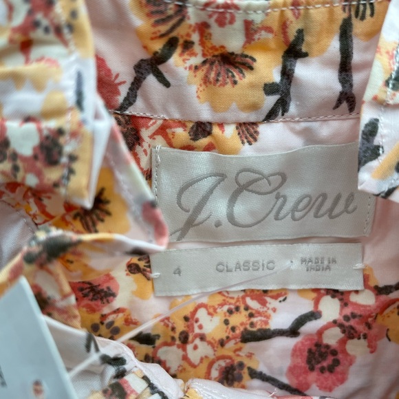 J.Crew ruffle neck floral shirt. - Picture 11 of 13